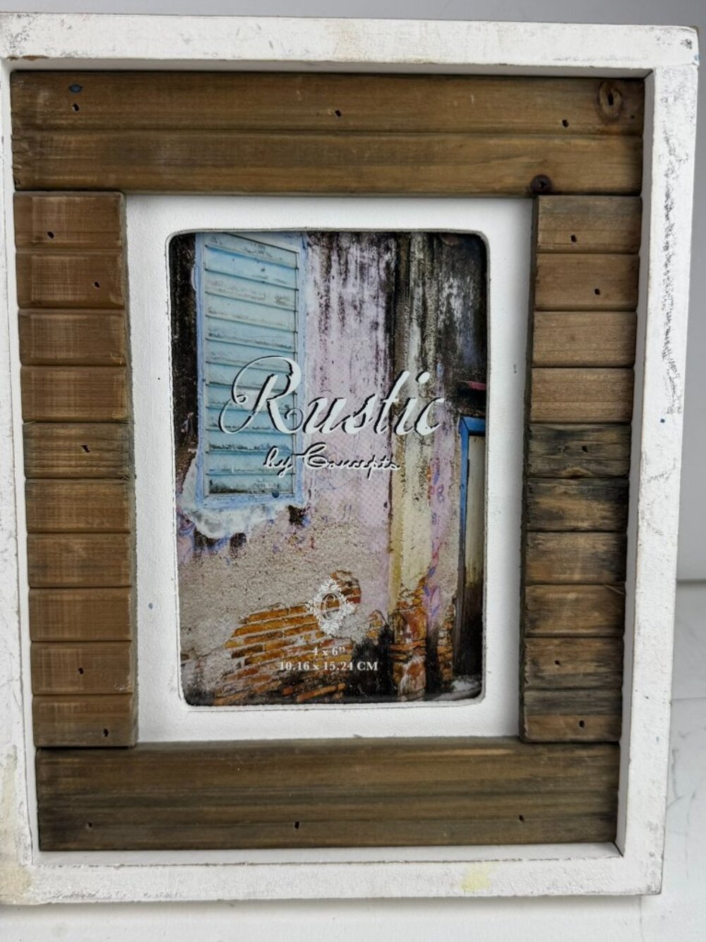 Vintage Distressed Scratch Finish Rustic by Concepts 4x6 Wood Picture Frame